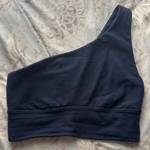 lululemon athletica One-Shoulder Bra in Navy Blue